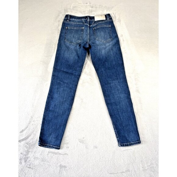 Closed Organic Cotton Jeans Made In Italy Distressed Ankle Denim Women's Sz 24 - Picture 2 of 11
